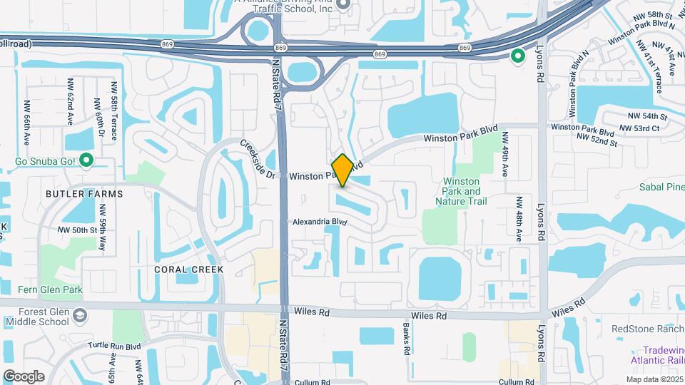 5434 NW 50th Ct Map and Location Details