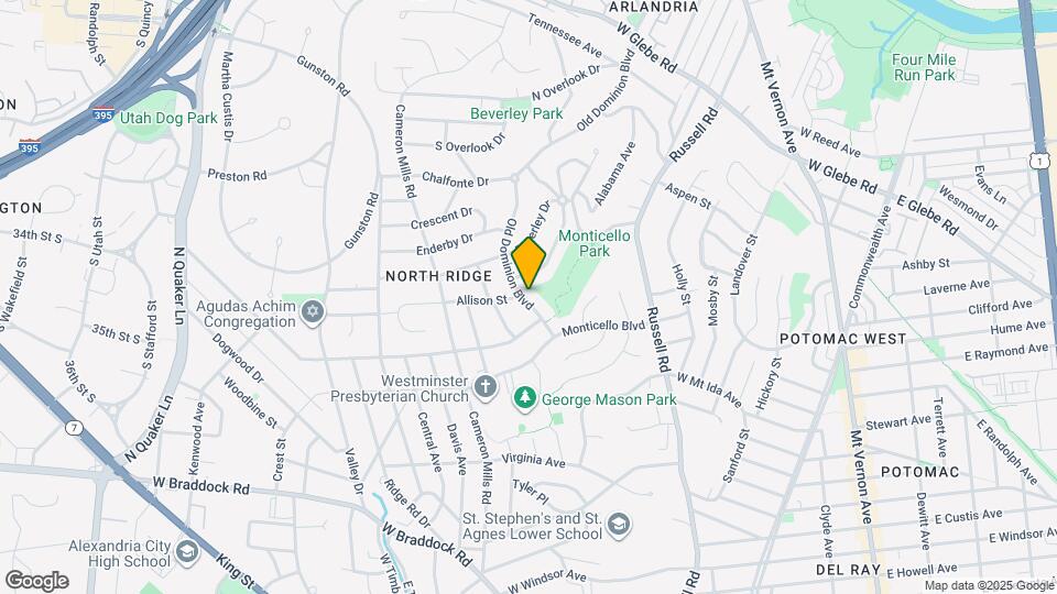 2913 Old Dominion Blvd Map and Location Details