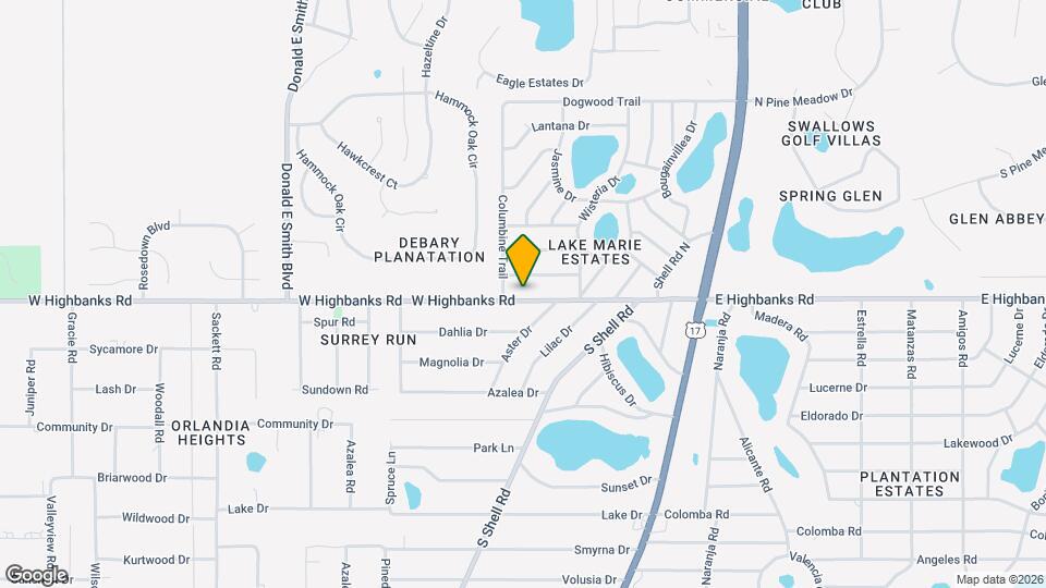 42 W Highbanks Rd Map and Location Details