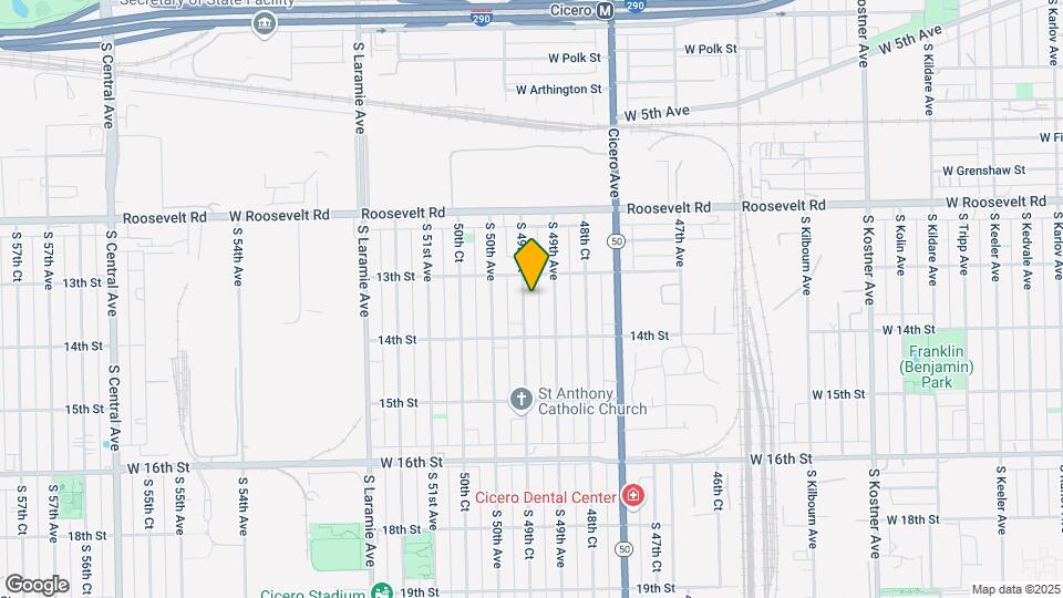 1317 S 49th Ct Mapa y Detalles de la Ubicación