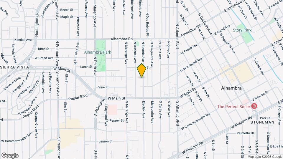 123 N Electric Ave Map and Location Details