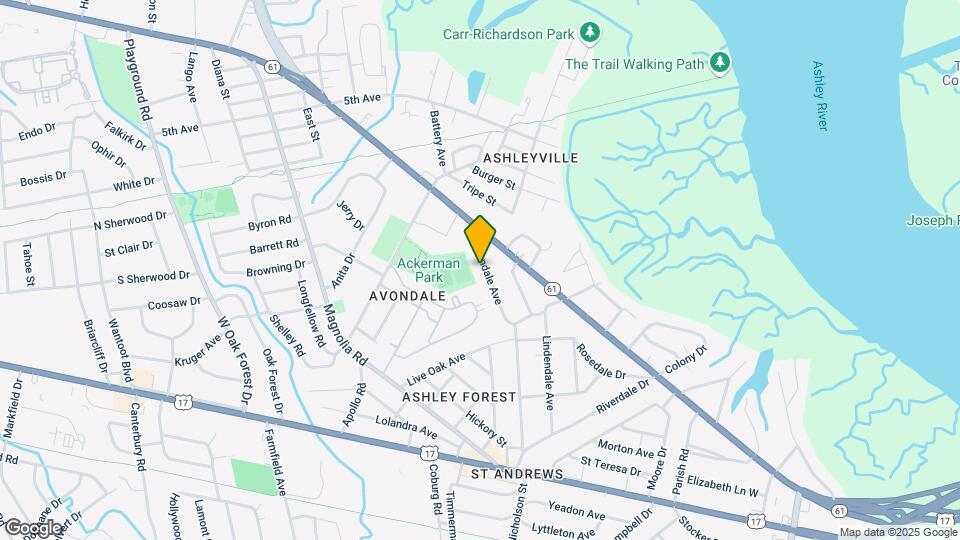 71 Avondale Ave Mapa y Detalles de la Ubicación