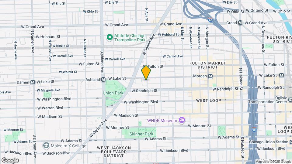 166 N Ada St Map and Location Details