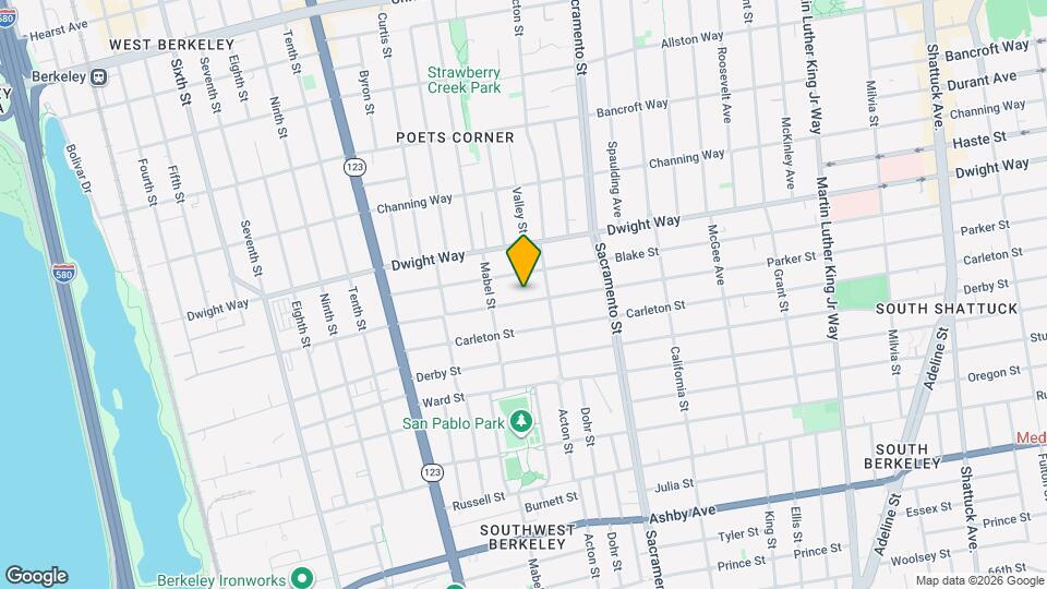 1329 Parker St, Unit 1329 Map and Location Details