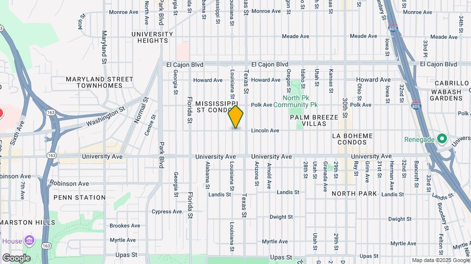 3993 Louisiana St Map and Location Details