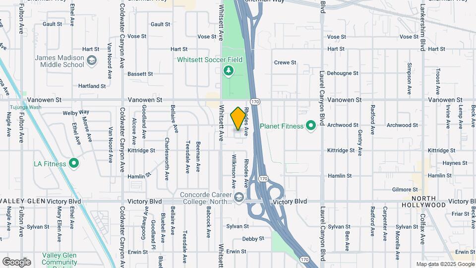 6642 Wilkinson Ave Map and Location Details