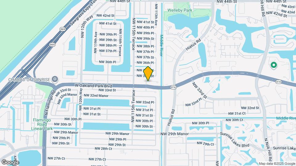 11400 NW 34th Pl Map and Location Details