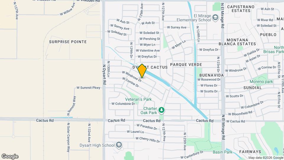 12842 W Windrose Dr Mapa y Detalles de la Ubicación