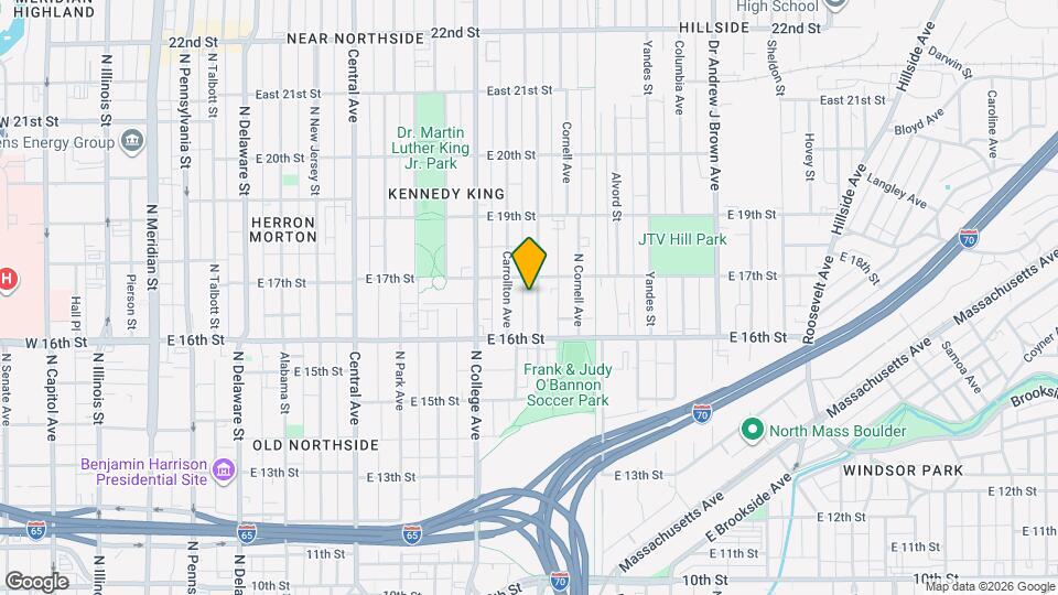 1640 Bellefontaine St Map and Location Details