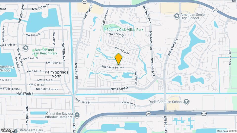 7121 NW 174th Terrace Map and Location Details