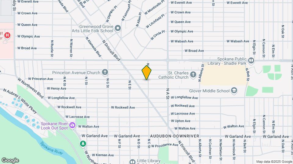 3103 W Princeton Ave Map and Location Details