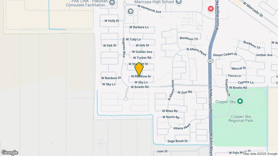 45671 W Rainbow Dr Map and Location Details