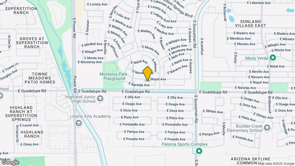 7314 E Naranja Ave Map and Location Details