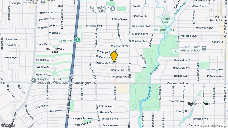 4203 Normandy Ave Map and Location Details