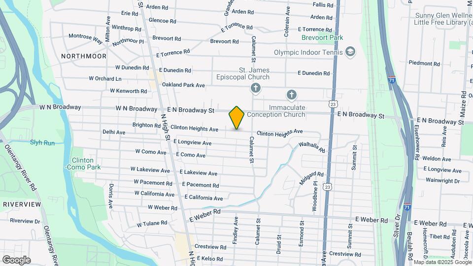 213 Clinton Heights Ave Map and Location Details