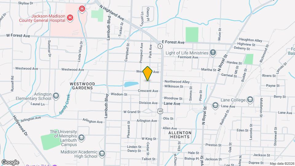 315 Park Ave Map and Location Details