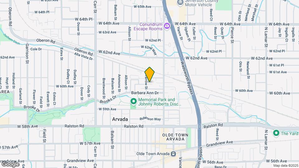 6030 Yarrow St Map and Location Details