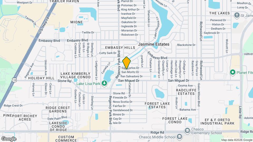 7231 San Moritz Dr Map and Location Details