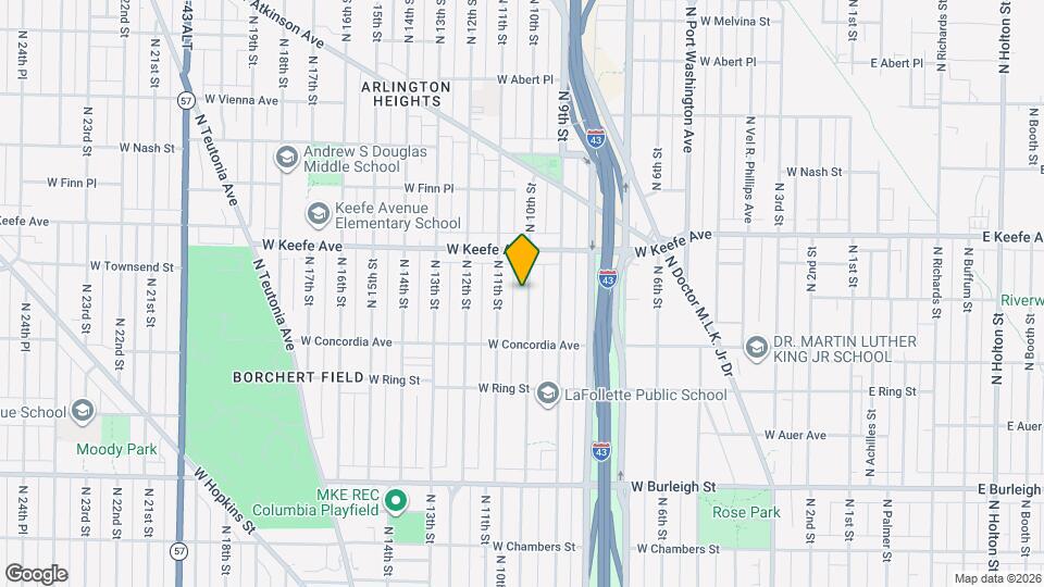 3405 N 10th St Map and Location Details