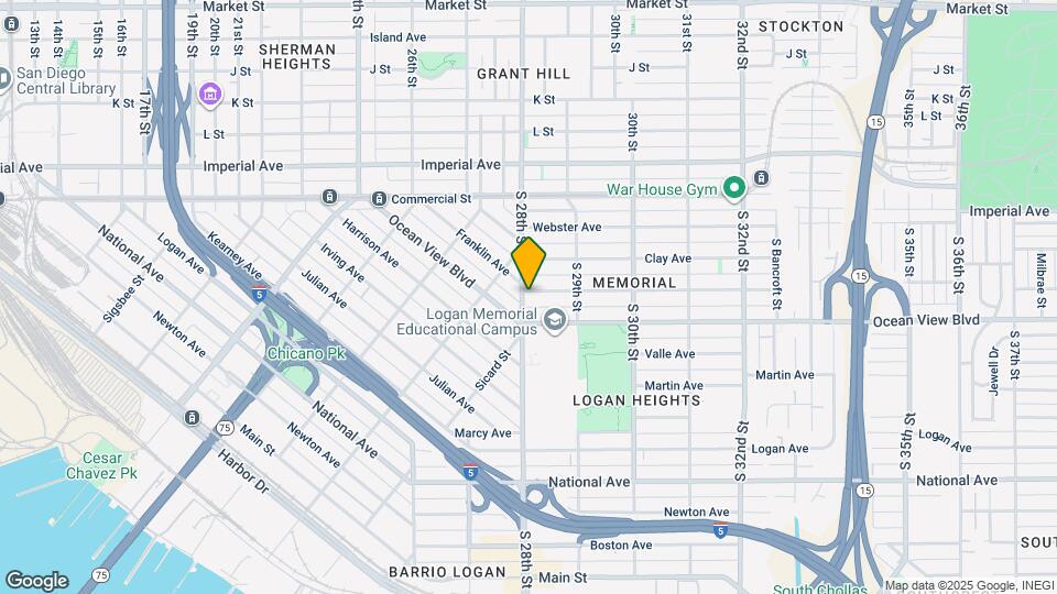 419 S 28th St Map and Location Details