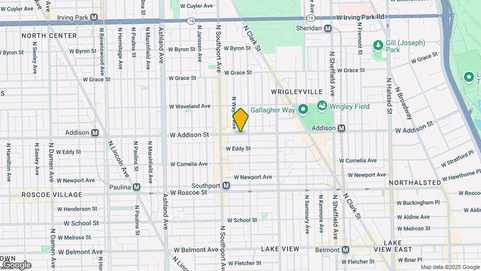 1317 W Addison St Map and Location Details