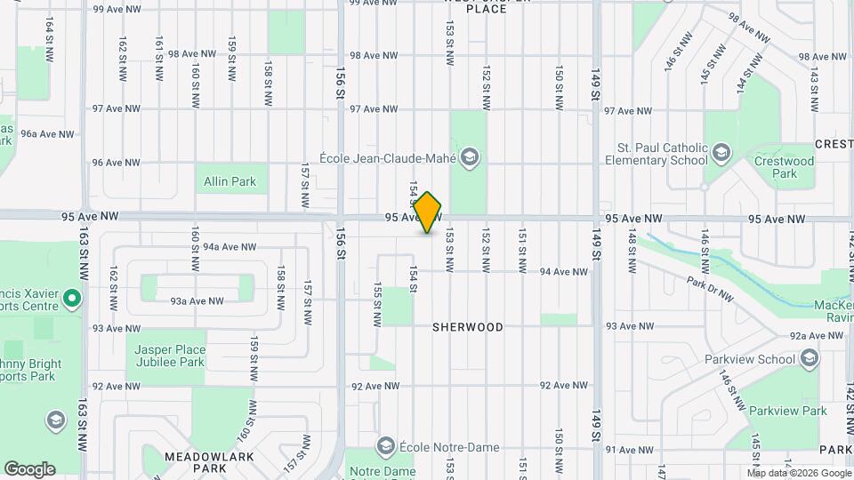 9421 154 St NW Map and Location Details