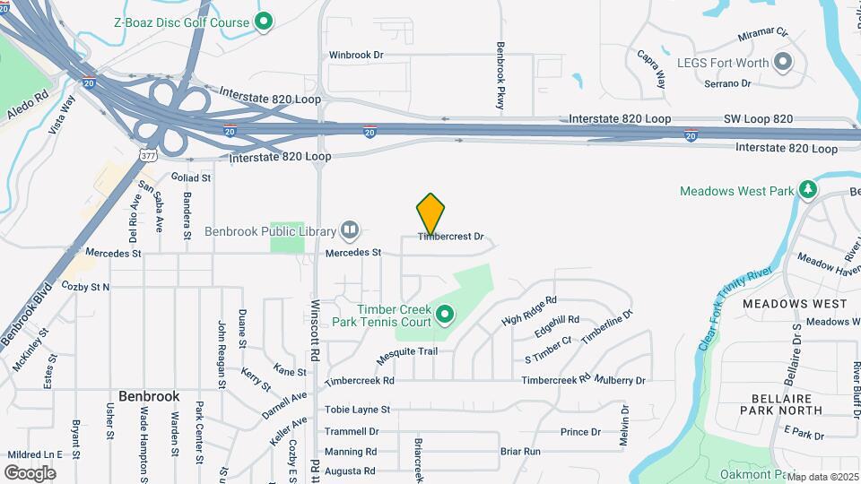 1300 Timbercrest Dr Map and Location Details