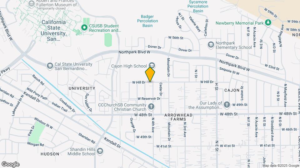 1139 Hill Dr Mapa y Detalles de la Ubicación