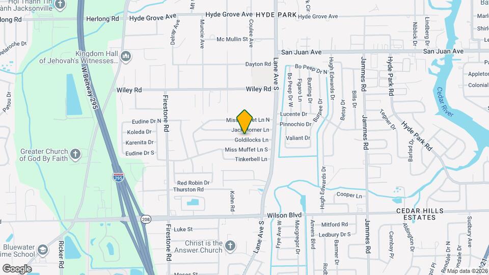 6819 Goldilocks Ln Map and Location Details