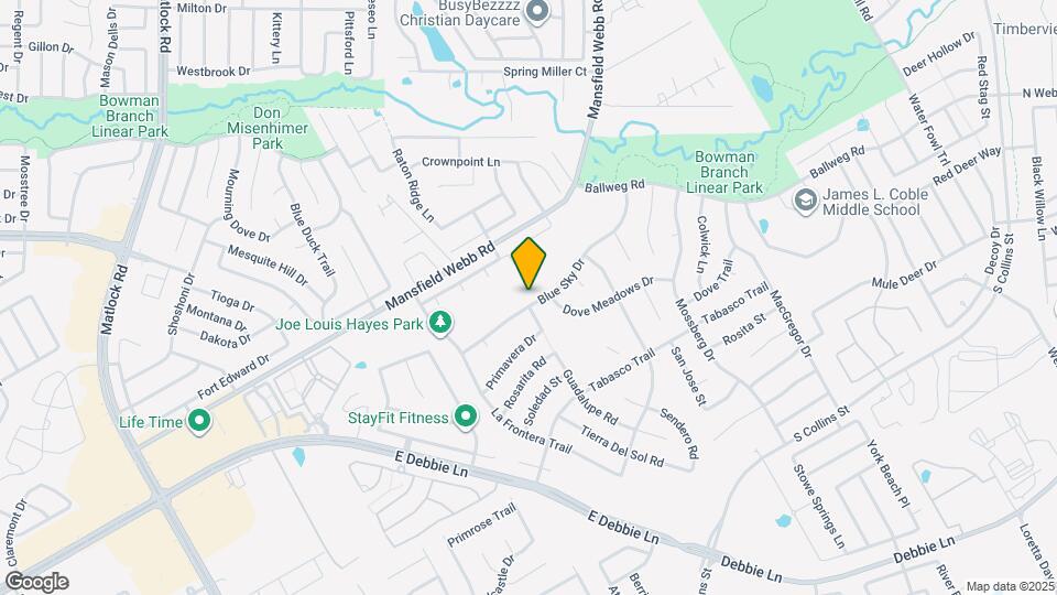 633 Blue Sky Dr Map and Location Details