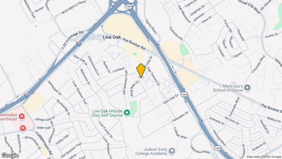 12810 Weeping Oak Trail Map and Location Details