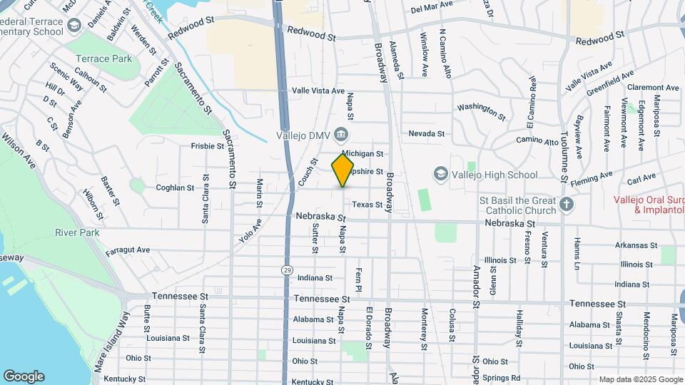 2122 Napa St Map and Location Details