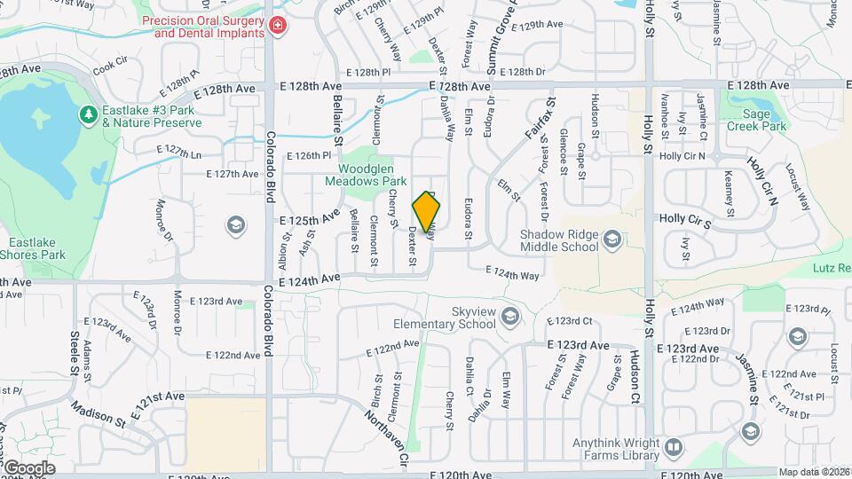 12467 Dexter Way Map and Location Details