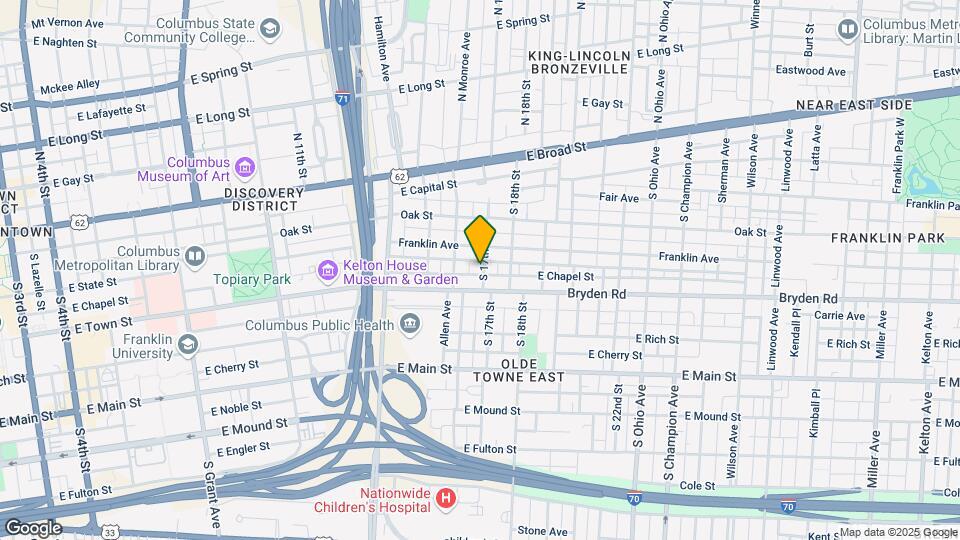 163 S 17th St, Unit 163 Map and Location Details