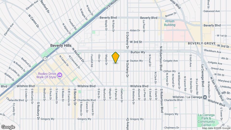 212 N Palm Dr Map and Location Details