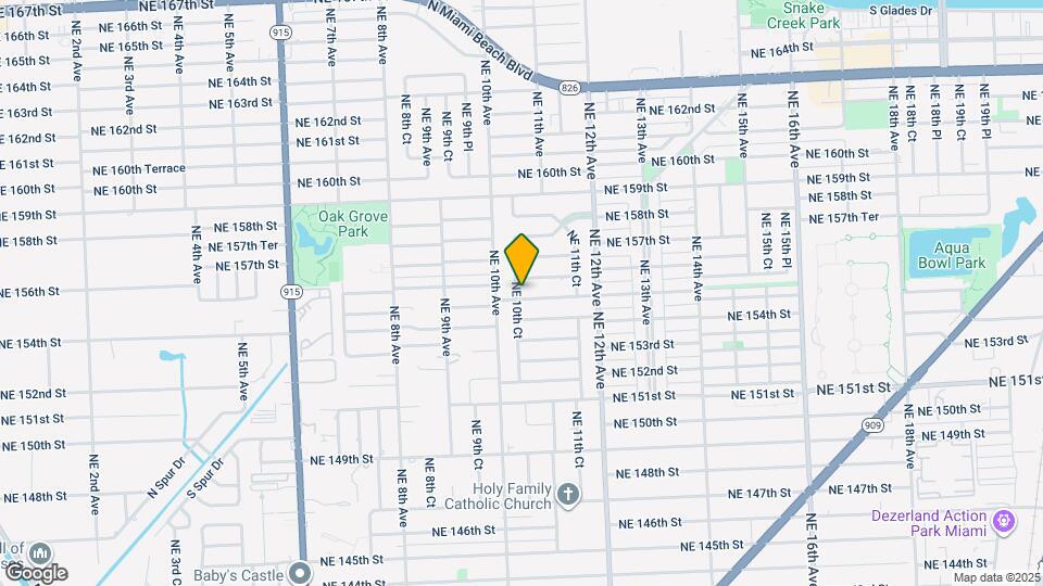 1051 NE 155th St Map and Location Details