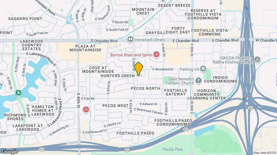 4413 E Hiddenview Dr Map and Location Details