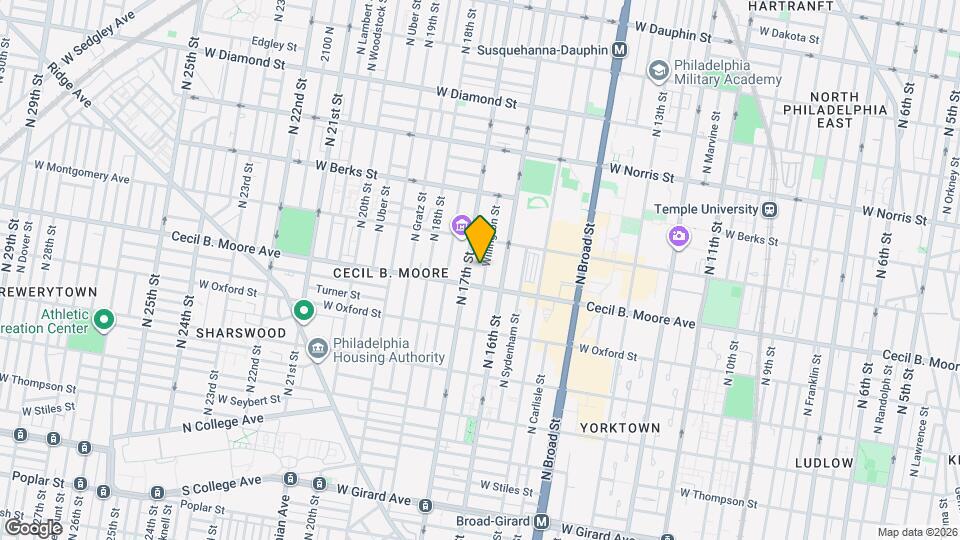 1712 N Willington St Mapa y Detalles de la Ubicación