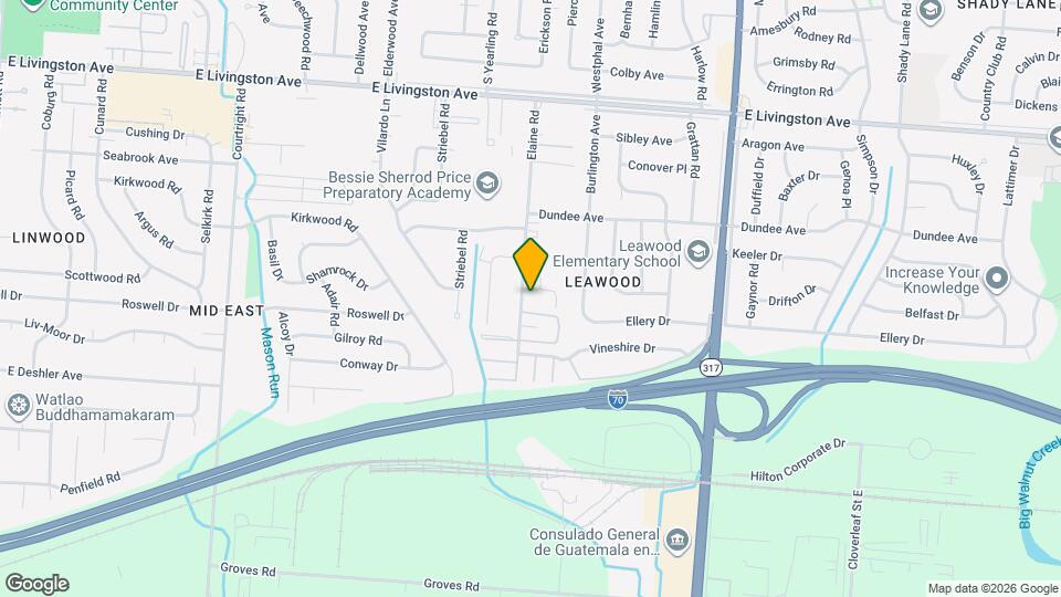 1700 Elaine Rd Map and Location Details