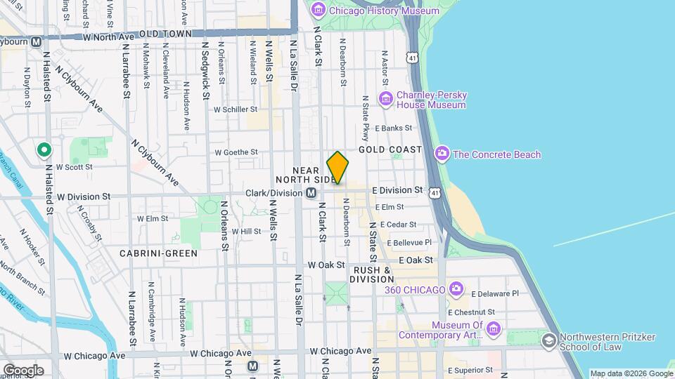 51 W Division St Map and Location Details