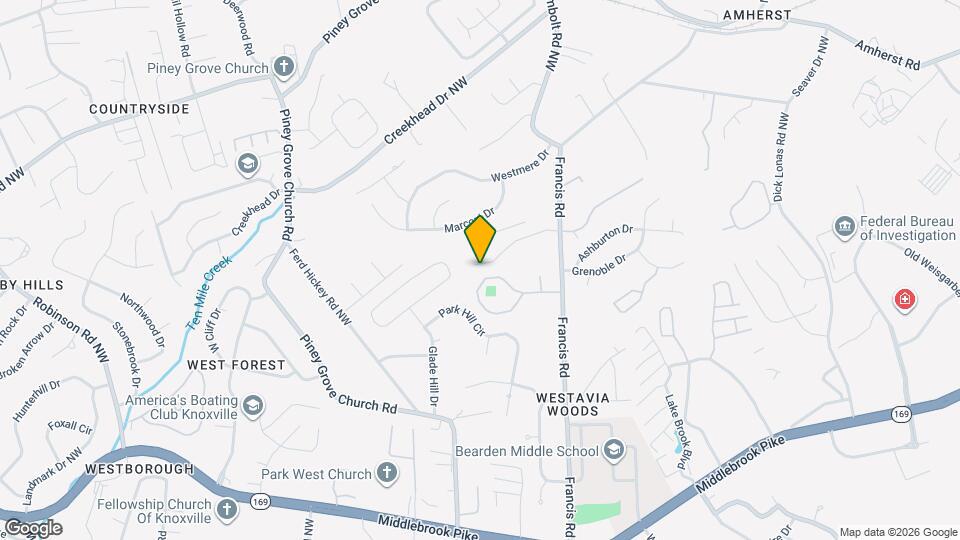 5972 Bearden View Lane Map and Location Details