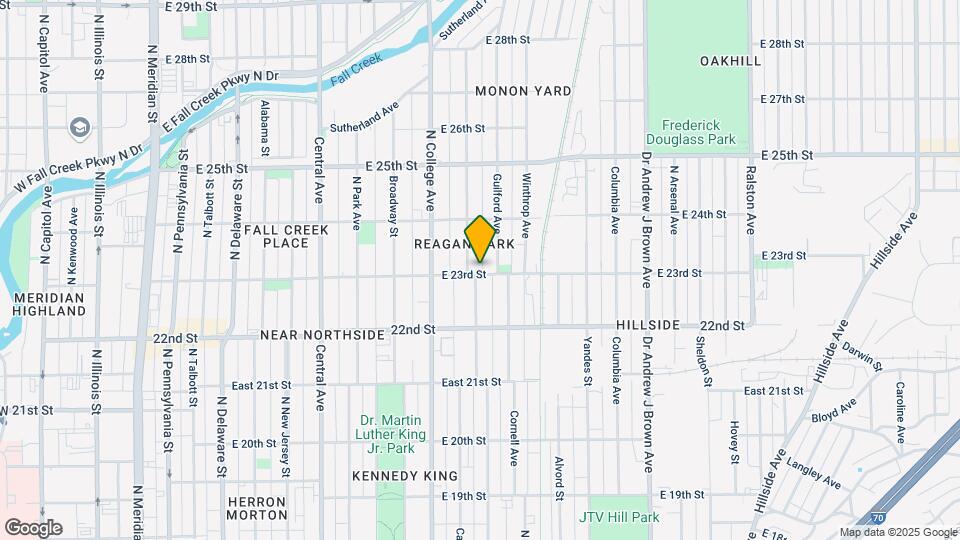 814 E 23rd St Map and Location Details