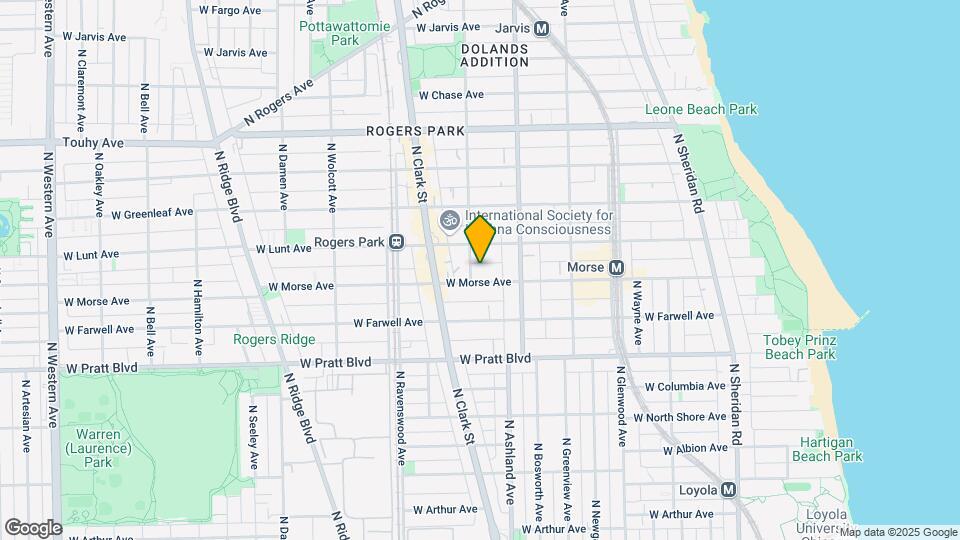1644 W Morse Ave Map and Location Details
