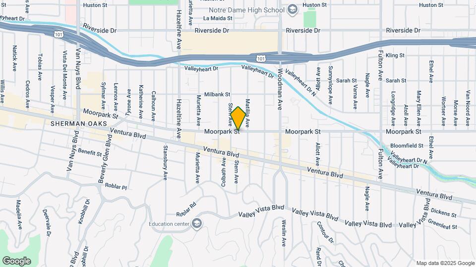 13846 Moorpark St Map and Location Details