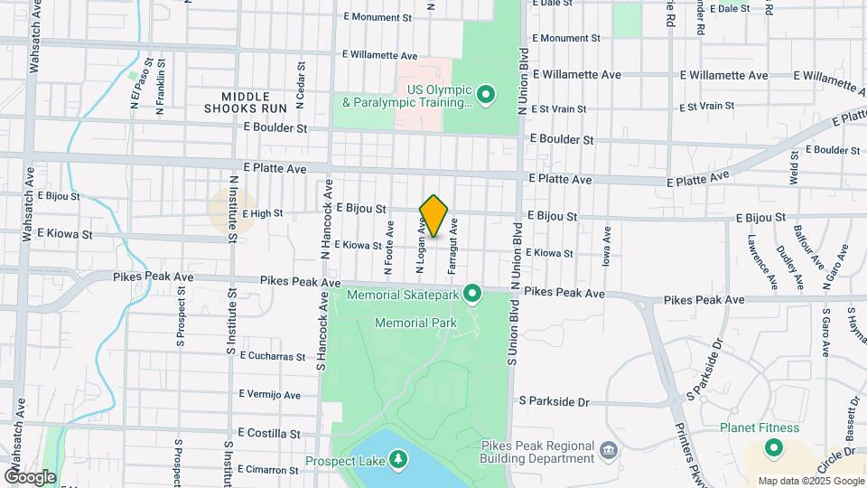 1512 E Kiowa St Map and Location Details