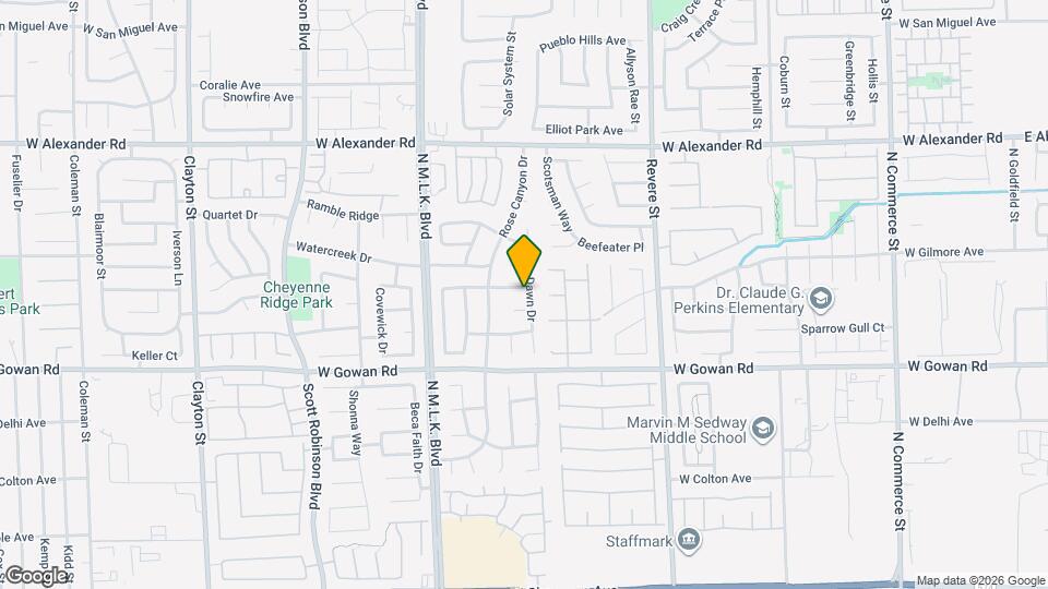 1121 Indian Hedge Dr Mapa y Detalles de la Ubicación