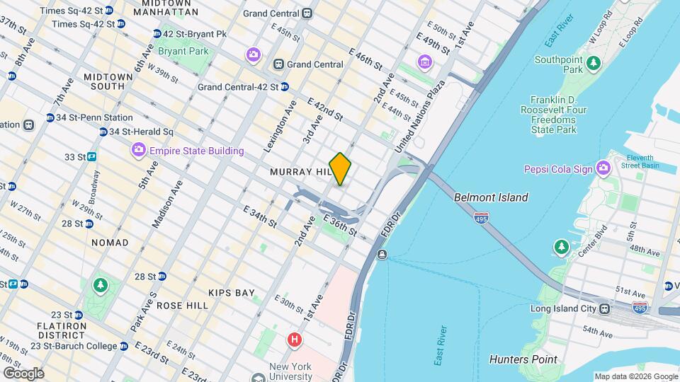 304 E 38th St Mapa y Detalles de la Ubicación