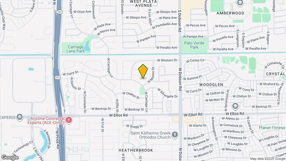 2205 W Curry St Map and Location Details