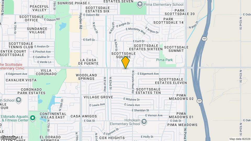 8331 E Thomas Rd Map and Location Details