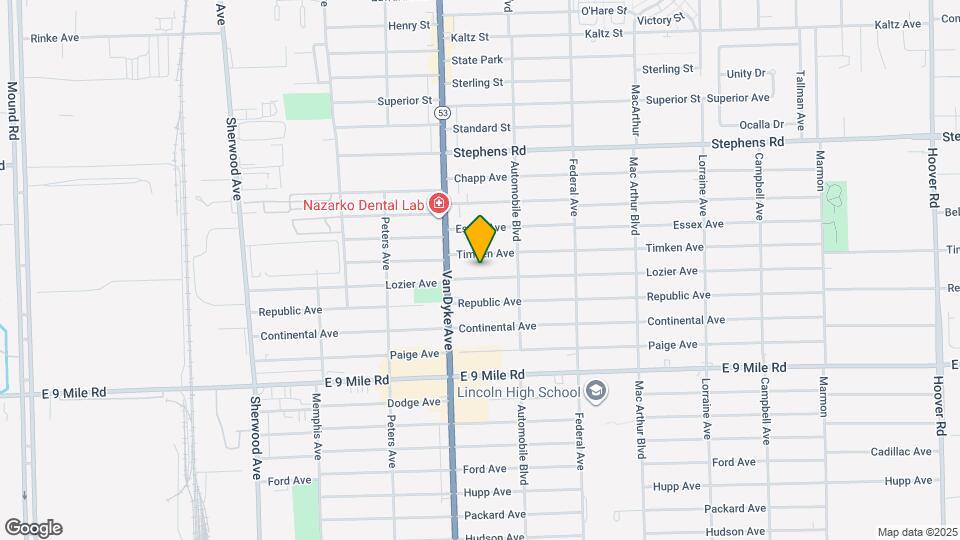 8063 Lozier Ave Map and Location Details